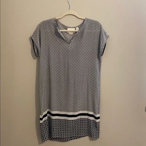 Black & White Pattern Mini Dress